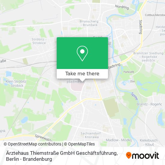 Ärztehaus Thiemstraße GmbH Geschäftsführung map