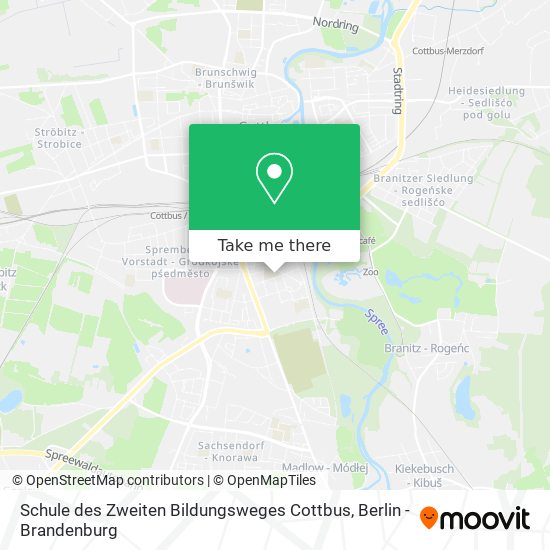 Schule des Zweiten Bildungsweges Cottbus map