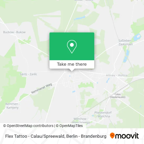 Карта Flex Tattoo - Calau/Spreewald