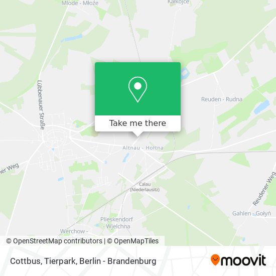 Cottbus, Tierpark map