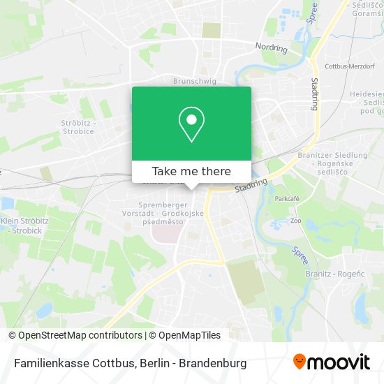 Familienkasse Cottbus map