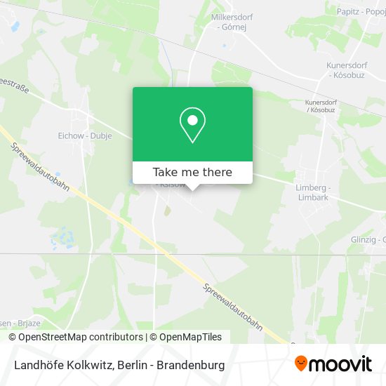 Landhöfe Kolkwitz map