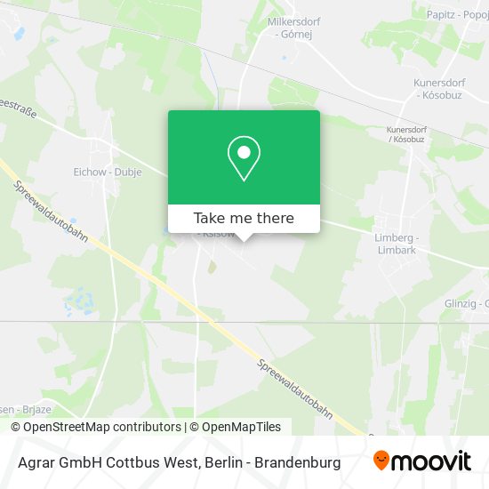 Agrar GmbH Cottbus West map