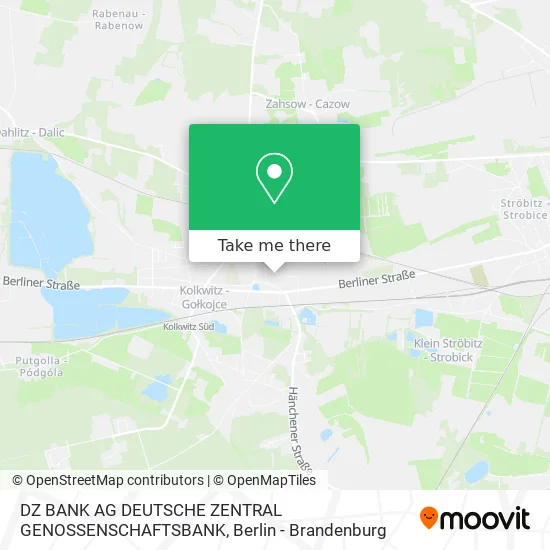 Карта DZ BANK AG DEUTSCHE ZENTRAL GENOSSENSCHAFTSBANK