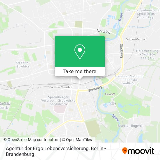 Карта Agentur der Ergo Lebensversicherung