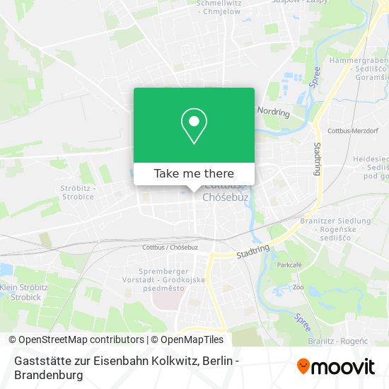 Gaststätte zur Eisenbahn Kolkwitz map