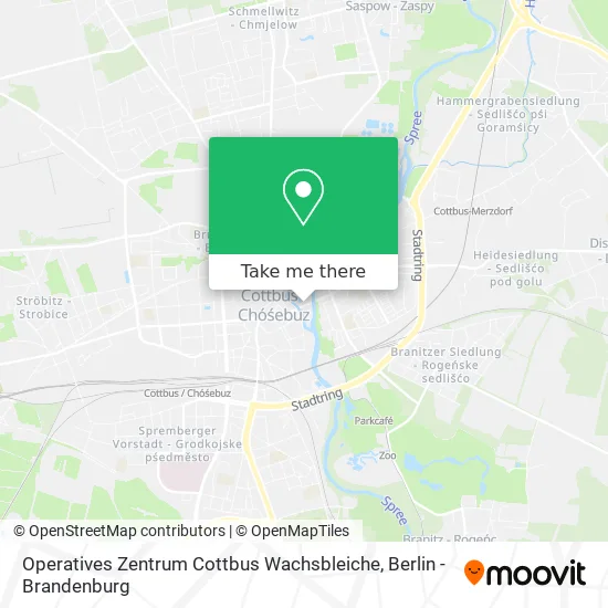 Карта Operatives Zentrum Cottbus Wachsbleiche