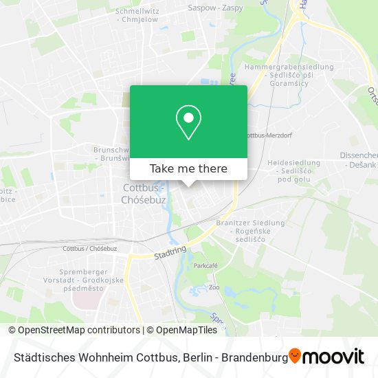 Städtisches Wohnheim Cottbus map