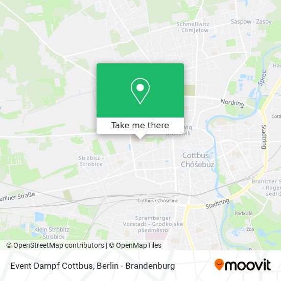 Event Dampf Cottbus map