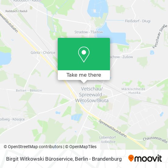Birgit Witkowski Büroservice map