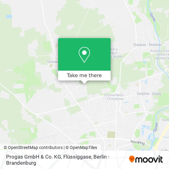 Progas GmbH & Co. KG, Flüssiggase map