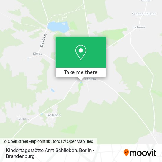 Kindertagestätte Amt Schlieben map