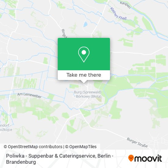 Карта Poliwka - Suppenbar & Cateringservice