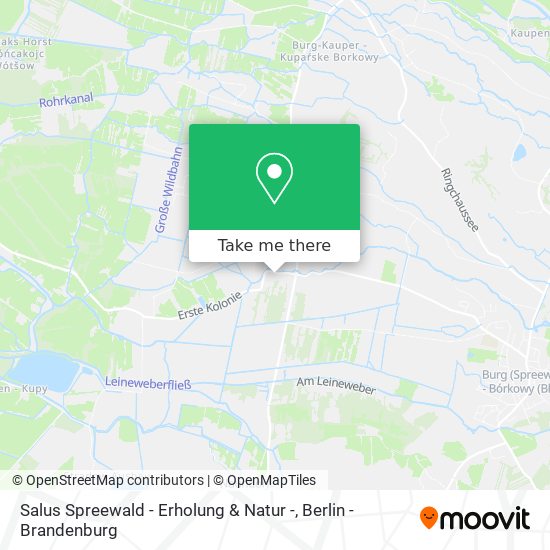 Карта Salus Spreewald - Erholung & Natur -