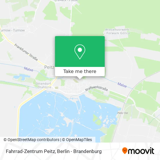Карта Fahrrad-Zentrum Peitz