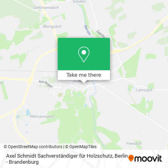 Axel Schmidt Sachverständiger für Holzschutz map