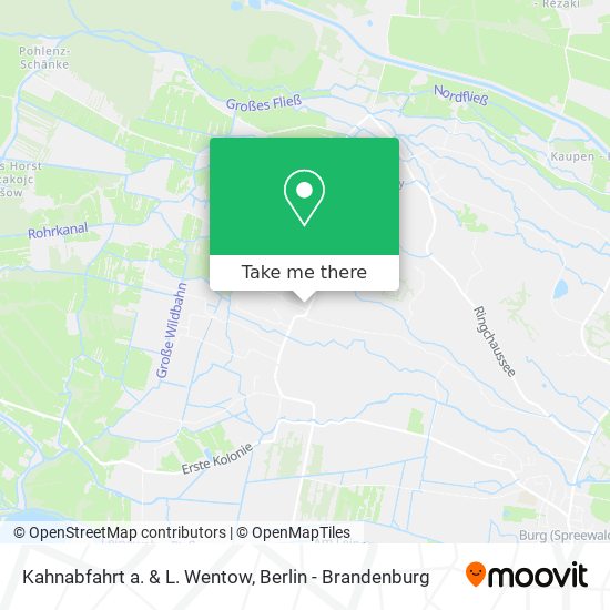 Kahnabfahrt a. & L. Wentow map
