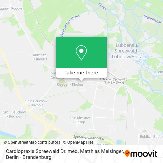 Карта Cardiopraxis Spreewald Dr. med. Matthias Meisinger