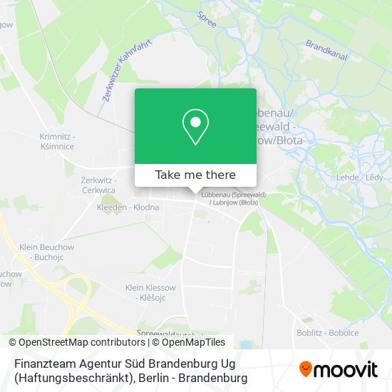 Finanzteam Agentur Süd Brandenburg Ug (Haftungsbeschränkt) map