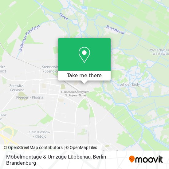 Карта Möbelmontage & Umzüge Lübbenau