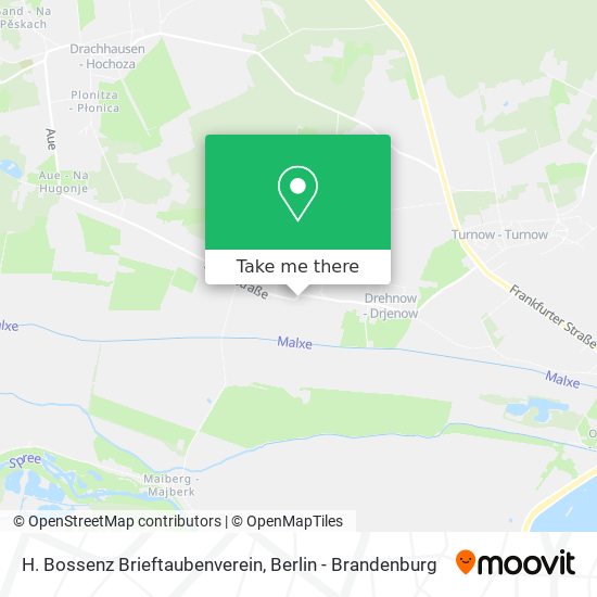 H. Bossenz Brieftaubenverein map