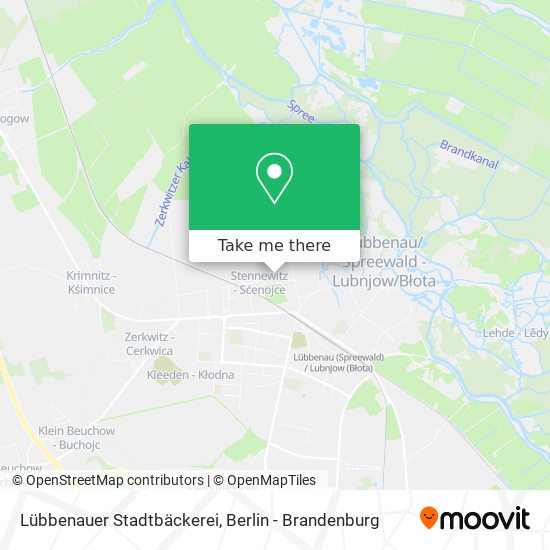 Lübbenauer Stadtbäckerei map