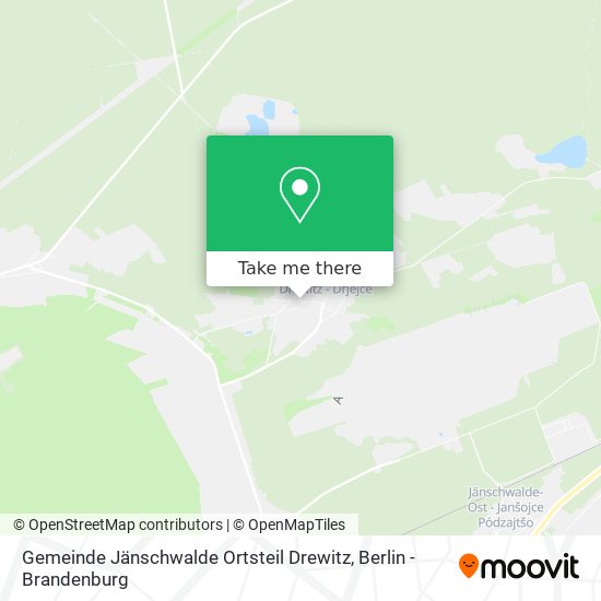 Gemeinde Jänschwalde Ortsteil Drewitz map