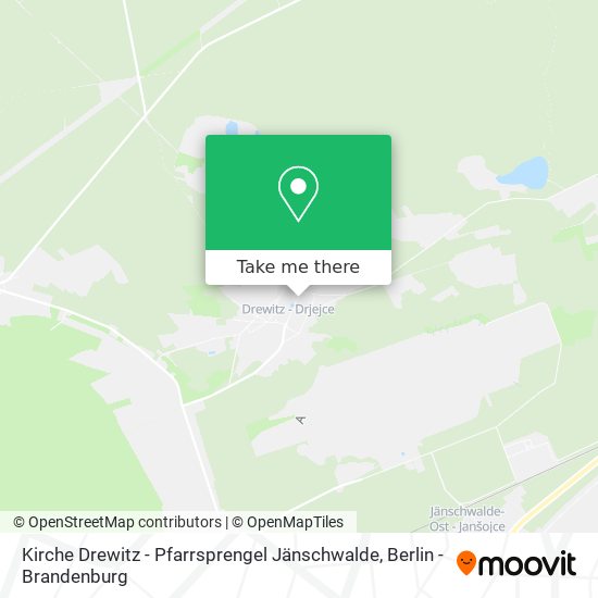 Kirche Drewitz - Pfarrsprengel Jänschwalde map