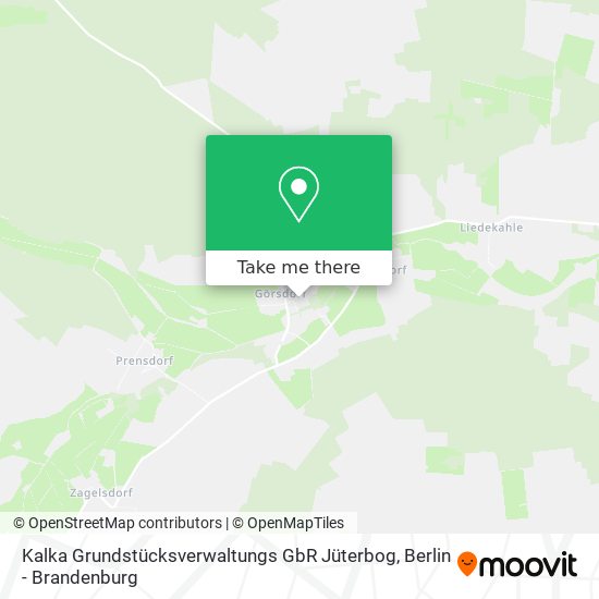 Карта Kalka Grundstücksverwaltungs GbR Jüterbog