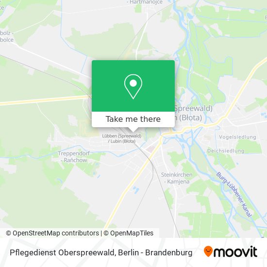 Карта Pflegedienst Oberspreewald