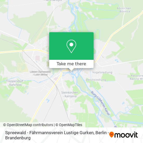 Spreewald - Fährmannsverein Lustige Gurken map