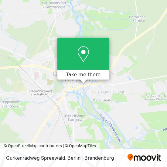 Gurkenradweg Spreewald map