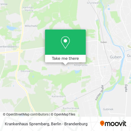 Krankenhaus Spremberg map