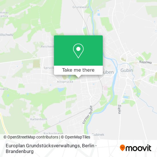 Europlan Grundstücksverwaltungs map