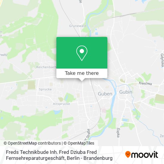 Freds Technikbude Inh. Fred Dziuba Fred Fernsehreparaturgeschäft map