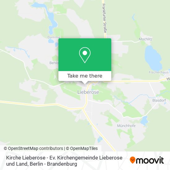 Kirche Lieberose - Ev. Kirchengemeinde Lieberose und Land map