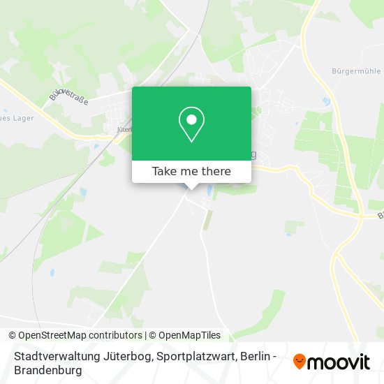 Stadtverwaltung Jüterbog, Sportplatzwart map