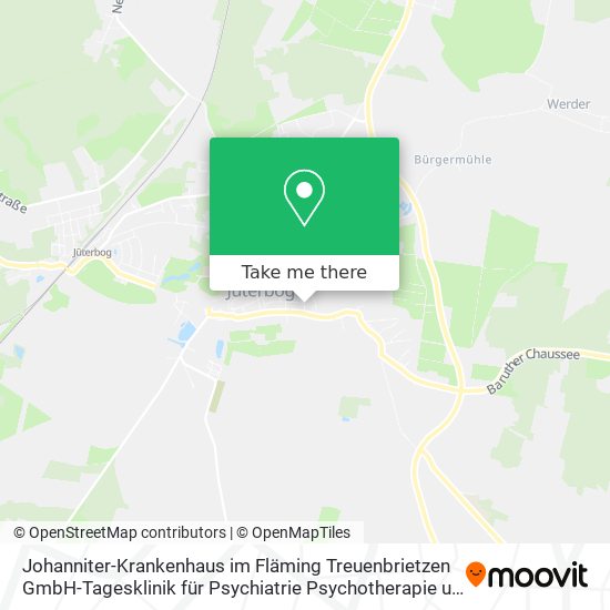 Johanniter-Krankenhaus im Fläming Treuenbrietzen GmbH-Tagesklinik für Psychiatrie Psychotherapie un map
