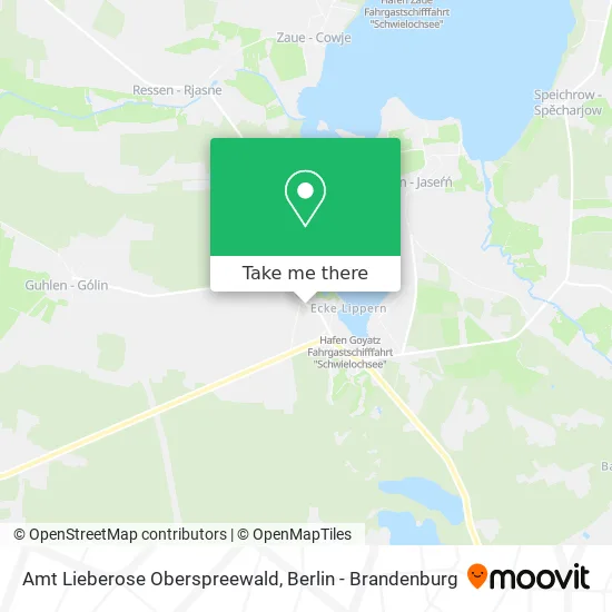 Карта Amt Lieberose Oberspreewald