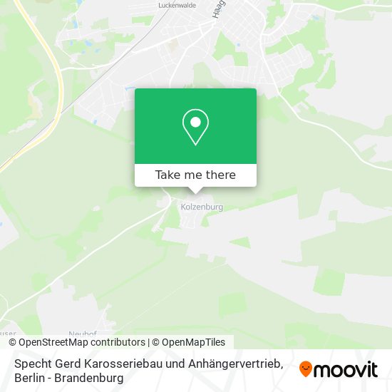 Specht Gerd Karosseriebau und Anhängervertrieb map