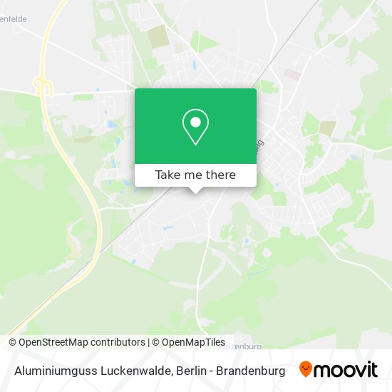 Aluminiumguss Luckenwalde map