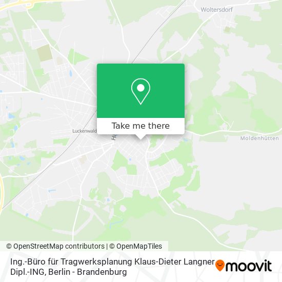 Ing.-Büro für Tragwerksplanung Klaus-Dieter Langner Dipl.-ING map