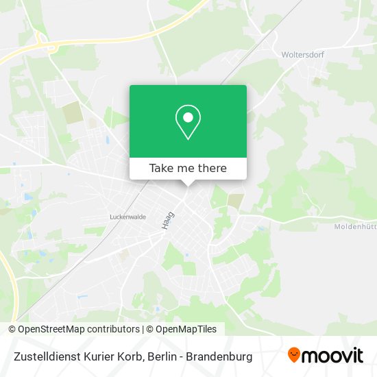 Zustelldienst Kurier Korb map