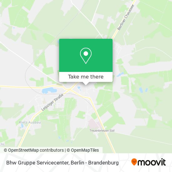 Bhw Gruppe Servicecenter map