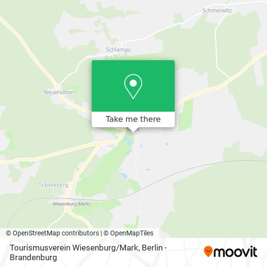 Карта Tourismusverein Wiesenburg / Mark