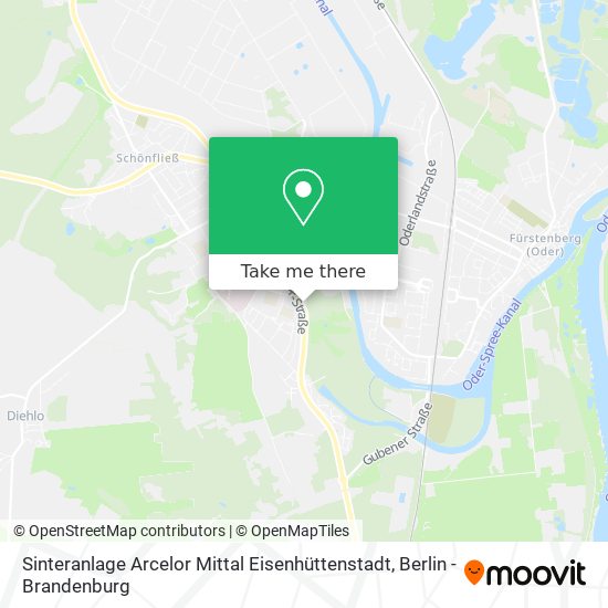 Sinteranlage Arcelor Mittal Eisenhüttenstadt map