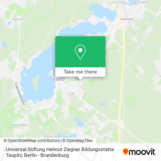 Universal-Stiftung Helmut Ziegner Bildungsstätte Teupitz map