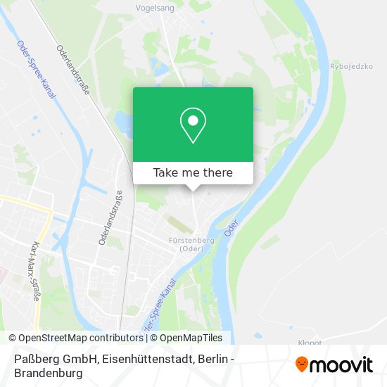 Карта Paßberg GmbH, Eisenhüttenstadt
