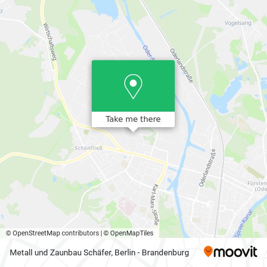 Карта Metall und Zaunbau Schäfer