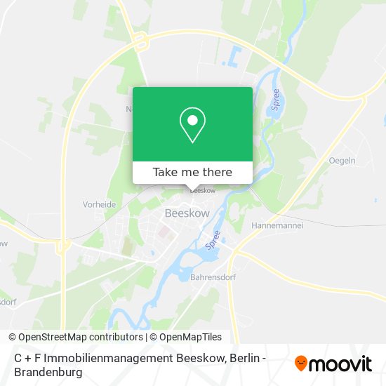 C + F Immobilienmanagement Beeskow map